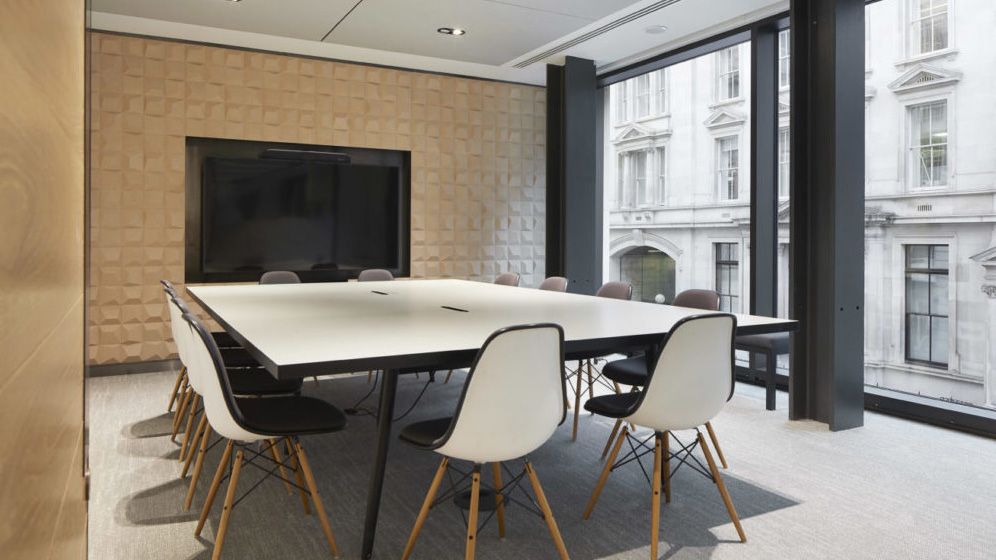 Media wall in meeting room